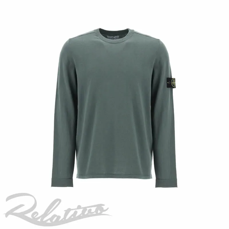 STONE ISLAND  |Crew Neck Street Style Long Sleeves Plain Cotton Logo