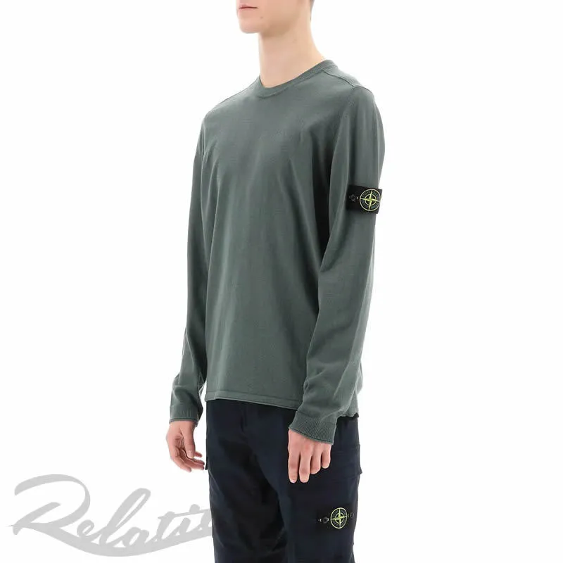 STONE ISLAND  |Crew Neck Street Style Long Sleeves Plain Cotton Logo