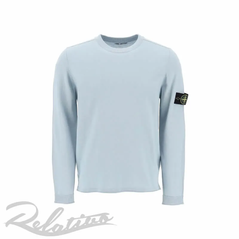 STONE ISLAND  |Crew Neck Street Style Long Sleeves Plain Cotton Logo