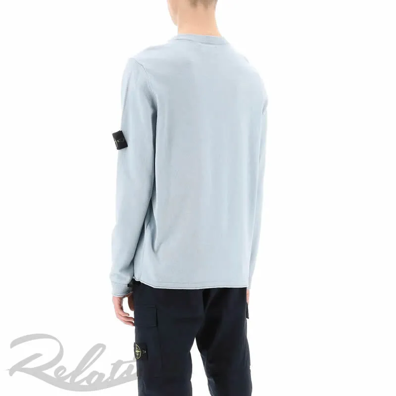 STONE ISLAND  |Crew Neck Street Style Long Sleeves Plain Cotton Logo