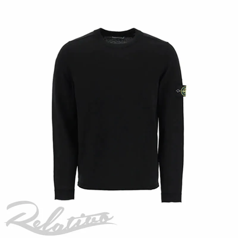 STONE ISLAND  |Crew Neck Street Style Long Sleeves Plain Cotton Logo