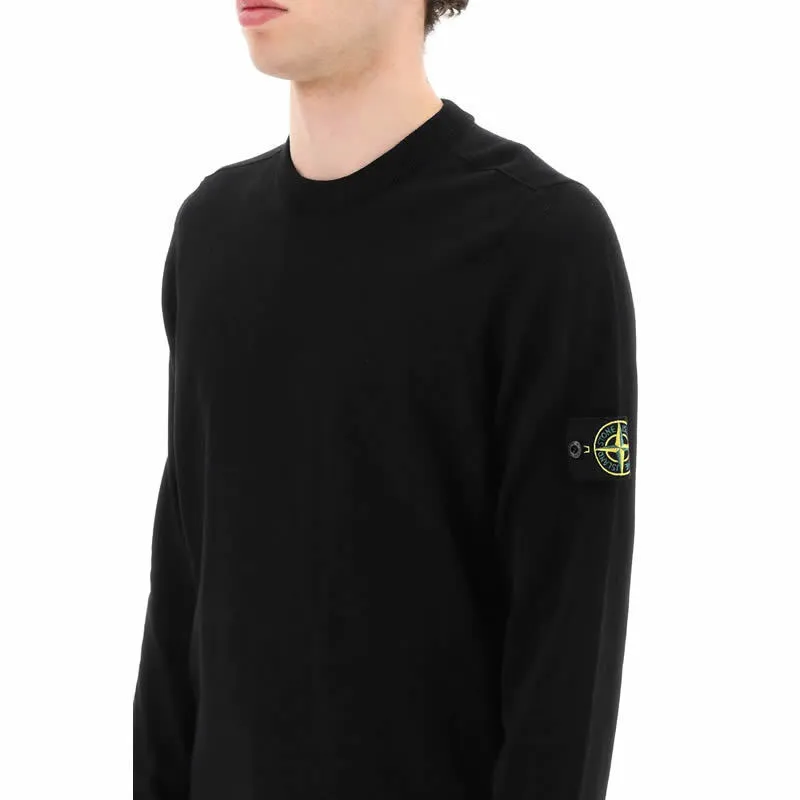 STONE ISLAND  |Crew Neck Street Style Long Sleeves Plain Cotton Logo