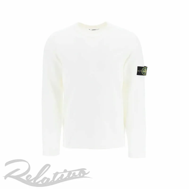 STONE ISLAND  |Crew Neck Street Style Long Sleeves Plain Cotton Logo