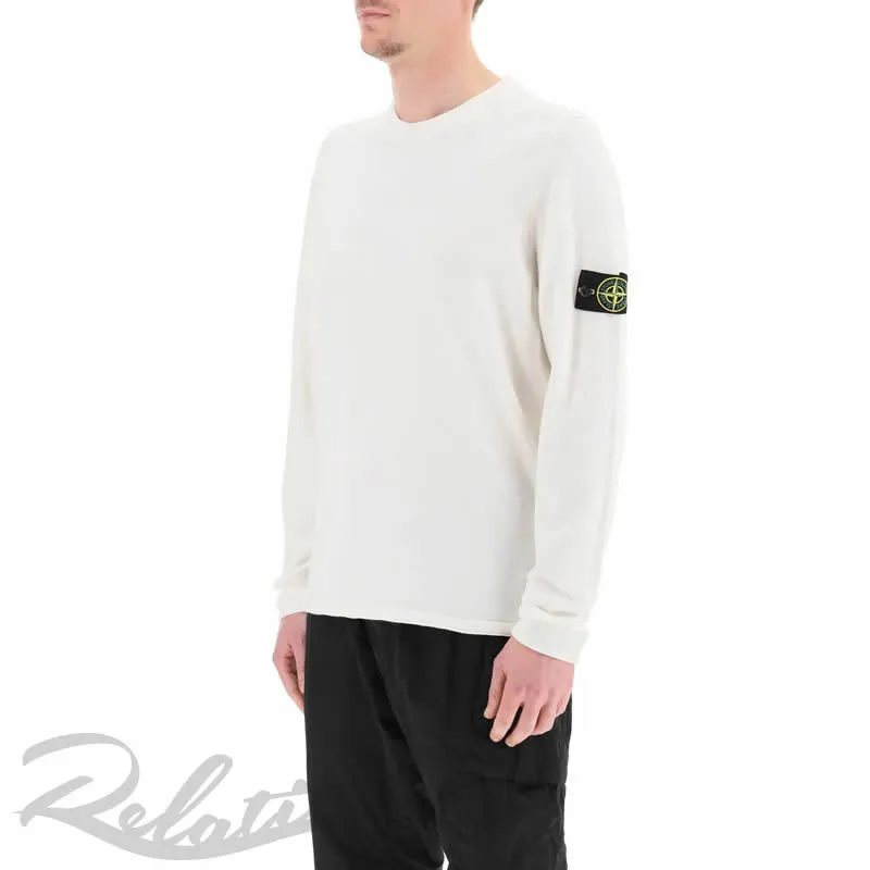 STONE ISLAND  |Crew Neck Street Style Long Sleeves Plain Cotton Logo