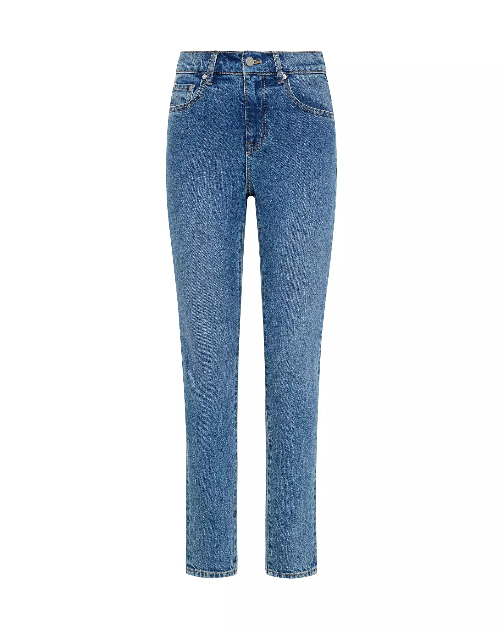 STRAIGHT LEG JEAN - MID INDIGO