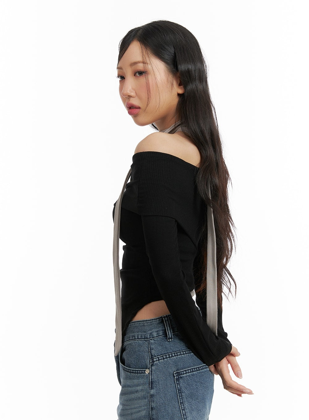 Street Asymmetrical Off-Shoulder Top CM420