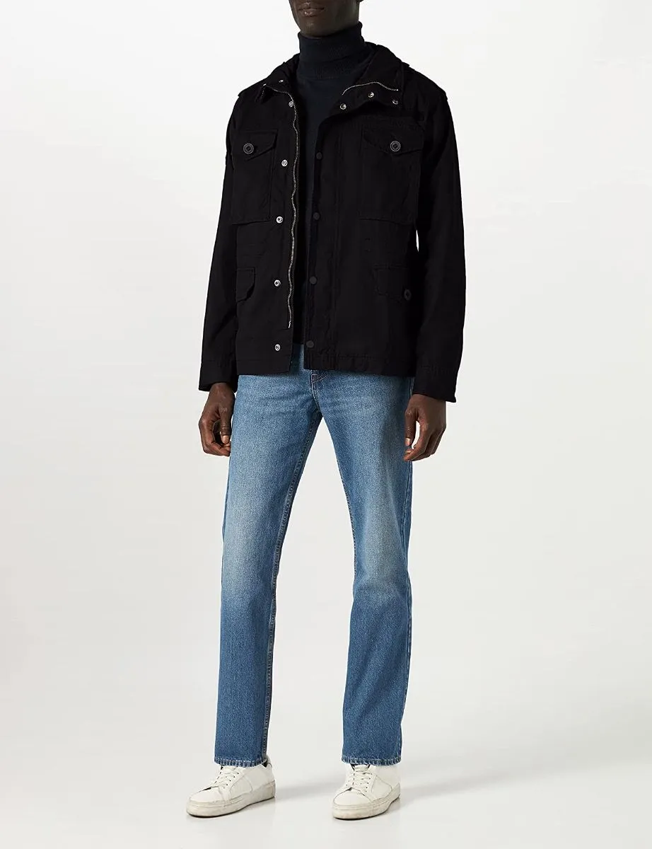 Superdry Field Casual Bomber Puffer Jacket Jet Black