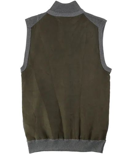 Tasso Elba Mens Faux Suede Sweater Vest