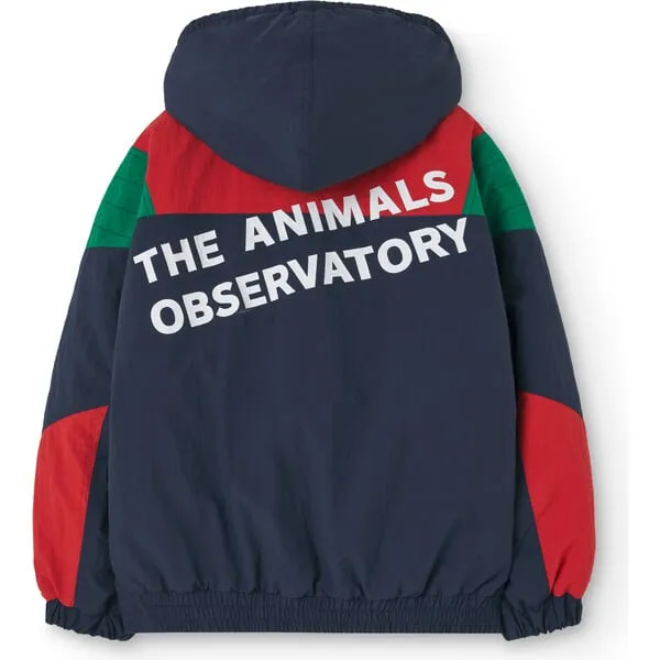 The Animals Observatory Carp Relaxed Fit Hooded Jacket, Navy