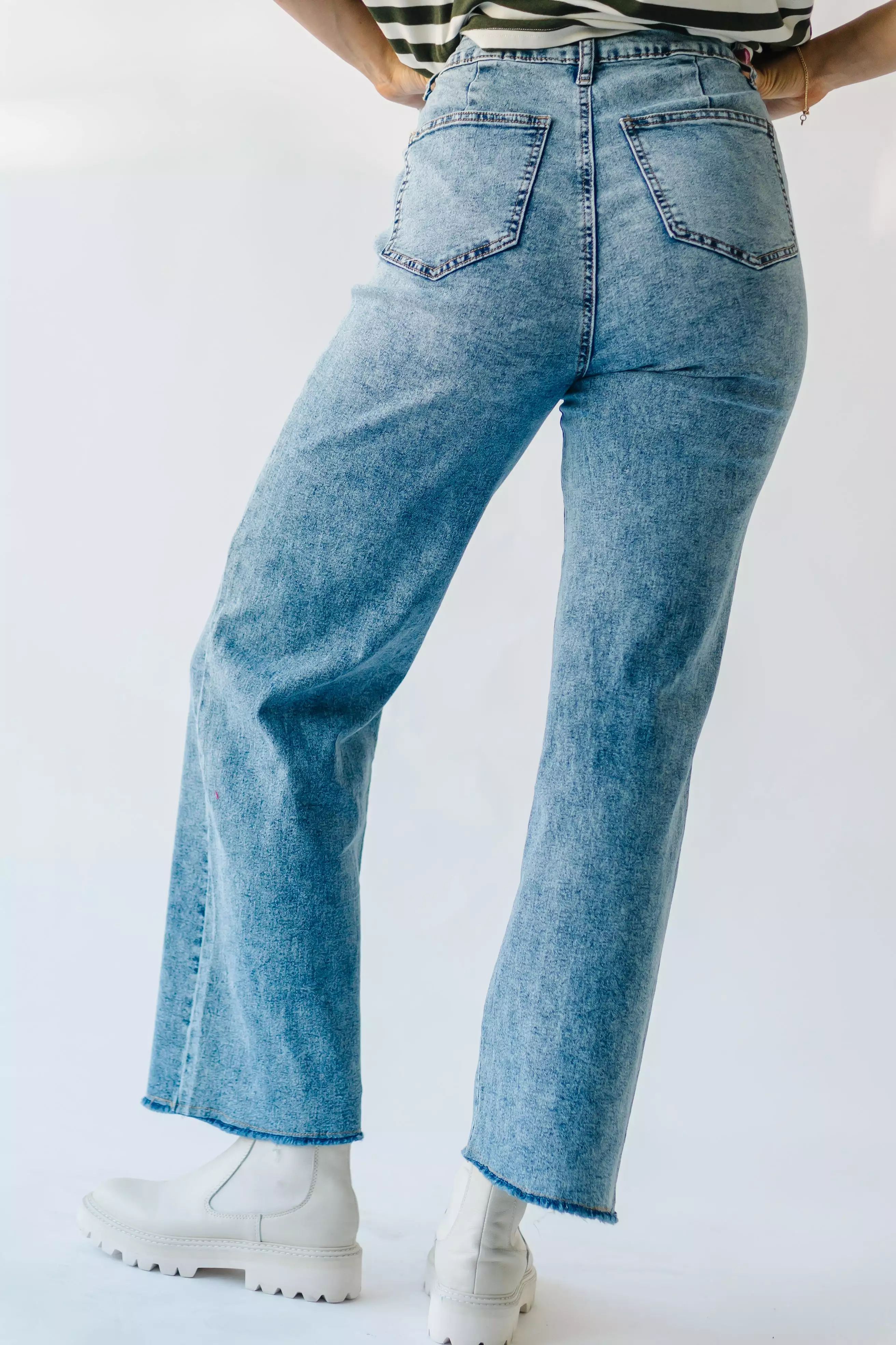 The Moberg Wide Leg Jean in Medium Wash