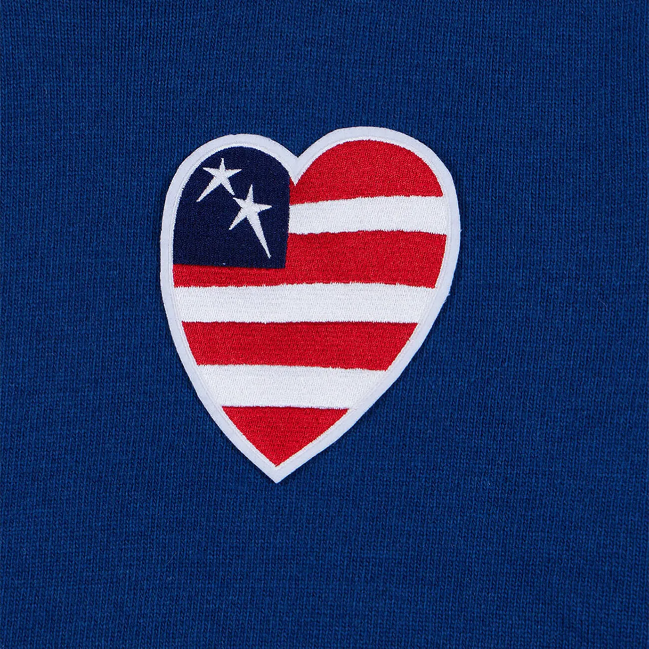 THE MUSEUM VISITOR  |[THE MUSEUM VISITOR]★US HEART PATCH STITCHED KNIT