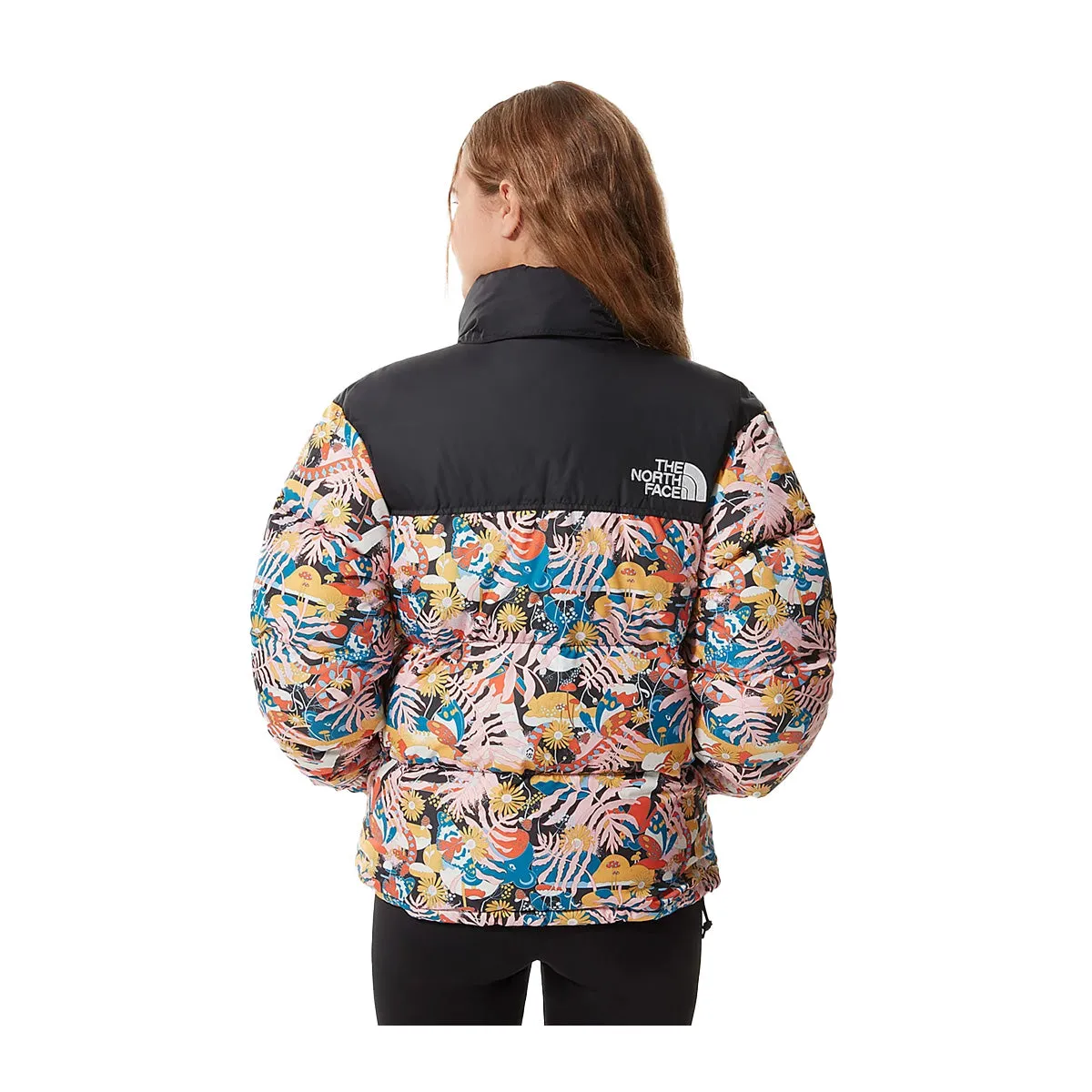 The North Face Womens Printed 1996 Retro Nuptse Jacket NF0A5IXK-99E Lavender Fog Mountain Splatter Print