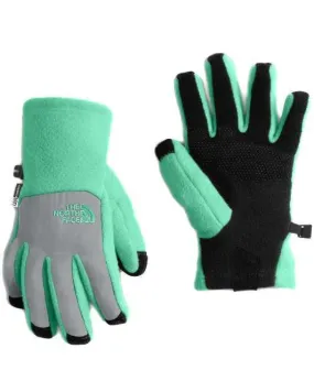 The North Face Youth Denali Etip Glove Mint Green