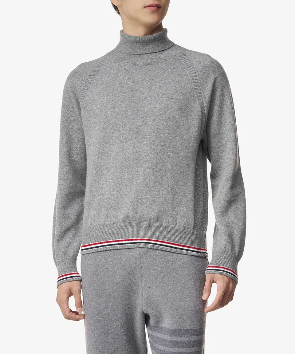 THOM BROWNE  |Cashmere Street Style Long Sleeves Plain Logo Designers