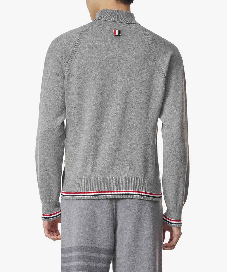 THOM BROWNE  |Cashmere Street Style Long Sleeves Plain Logo Designers