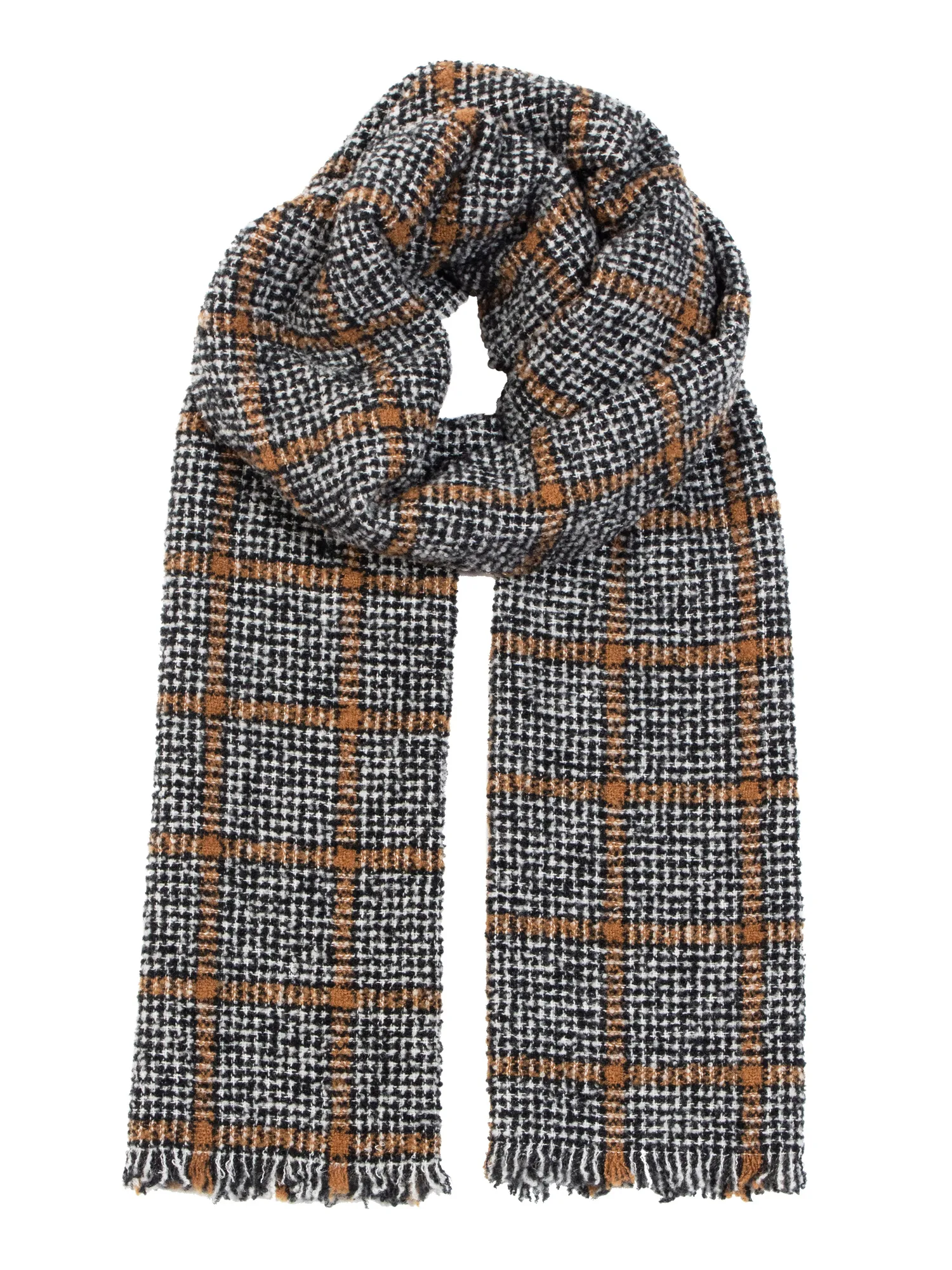 Unice Scarf Grey/ Caramel 