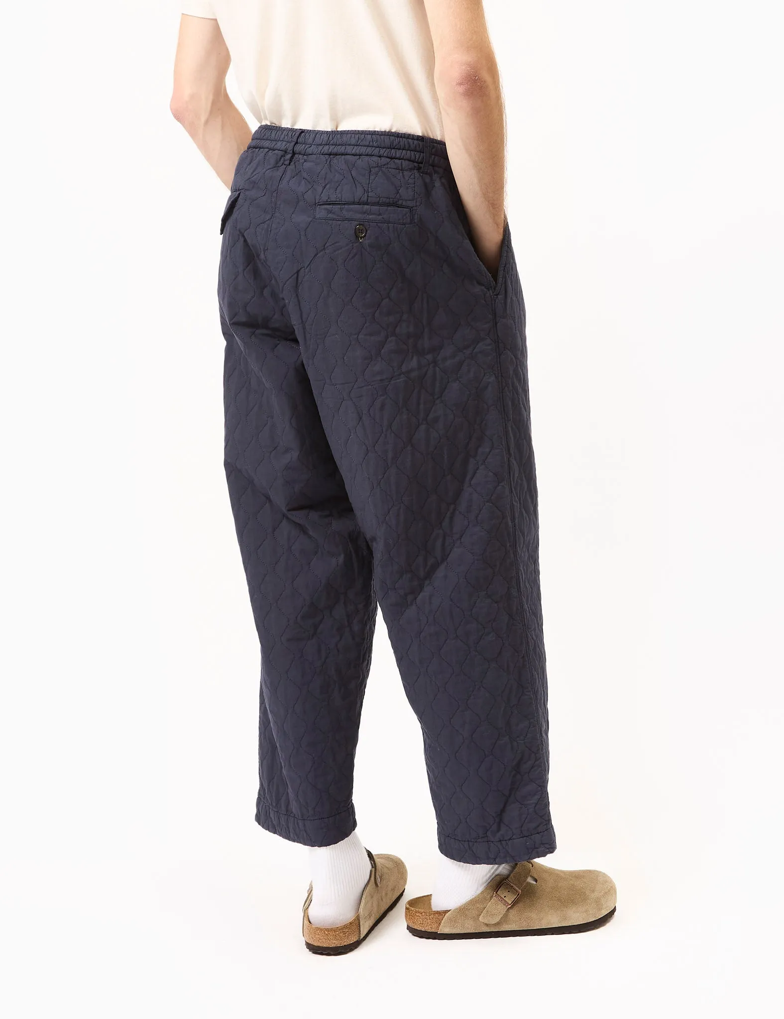 Universal Works Oxford Pant (Quilt Cotton) - Dark Navy Blue