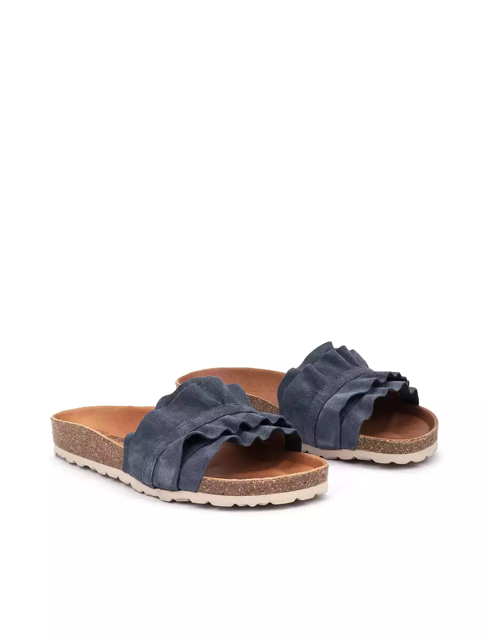 VERBENAS ROCIO Marine Sandales Nu Pieds Mules