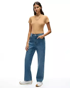 WIDE LEG JEAN - MID INDIGO