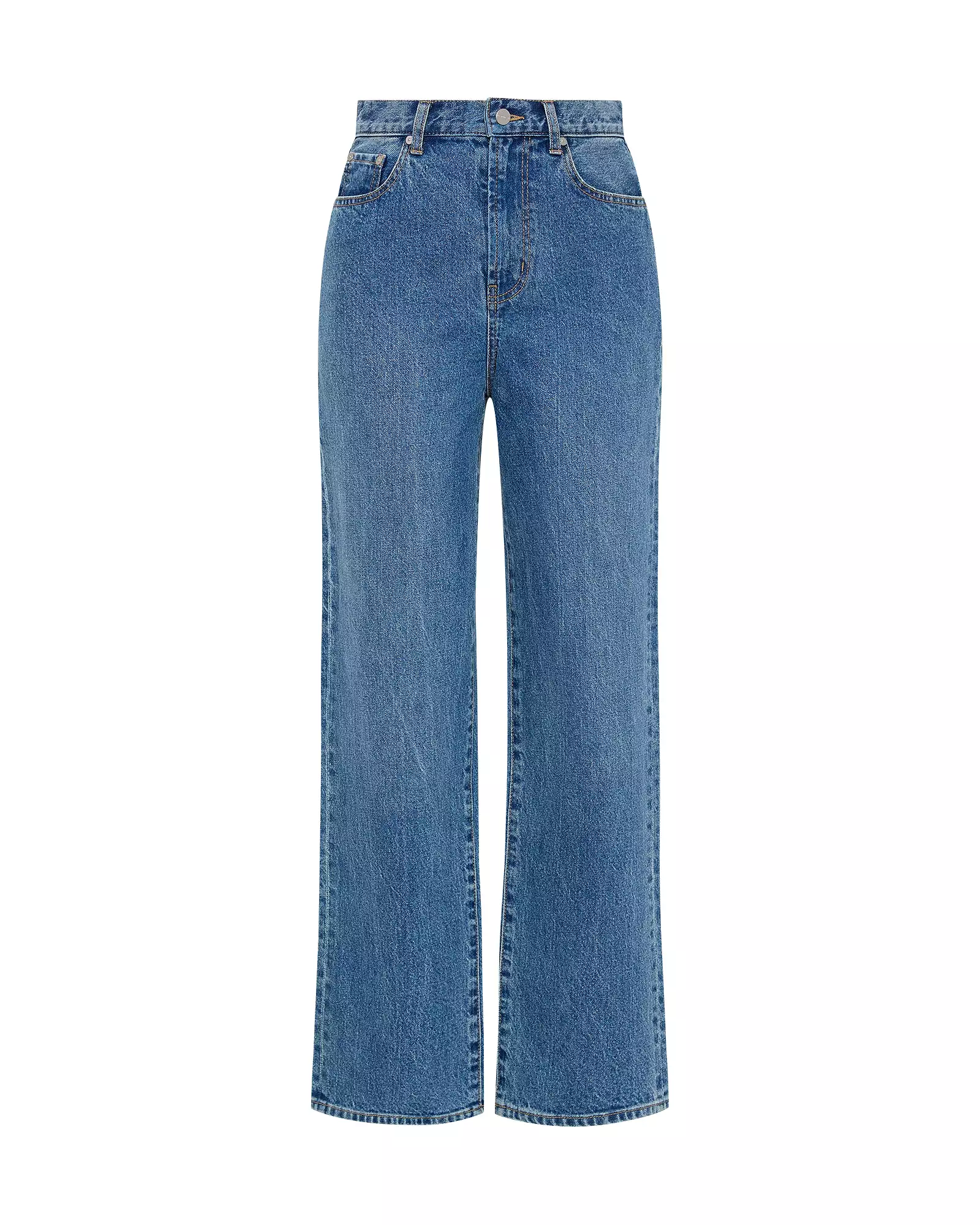 WIDE LEG JEAN - MID INDIGO