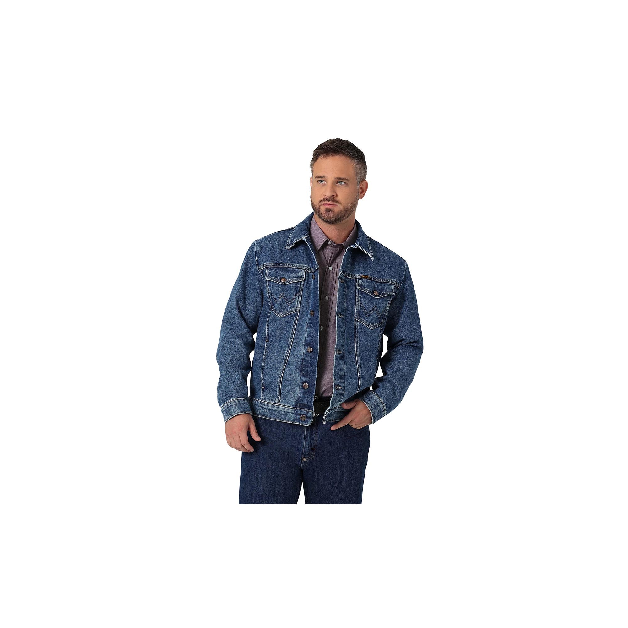 Wrangler Denim Jacket Unlined Stonewash