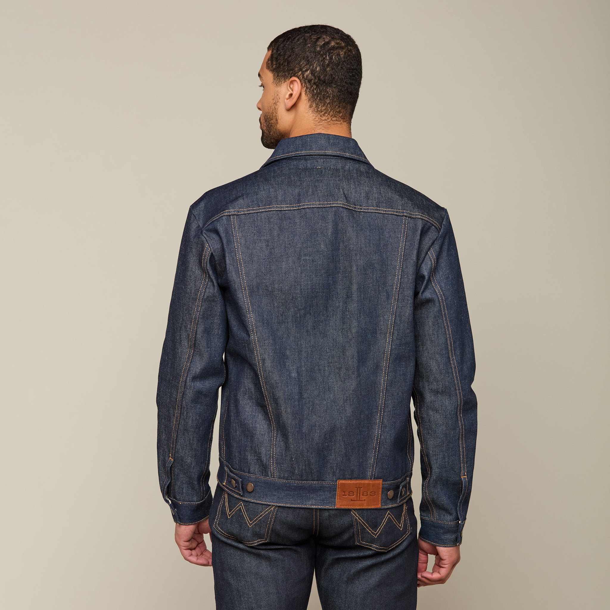 Wrangler x Lucchese Men's Denim Jacket :: Dark Wash Denim