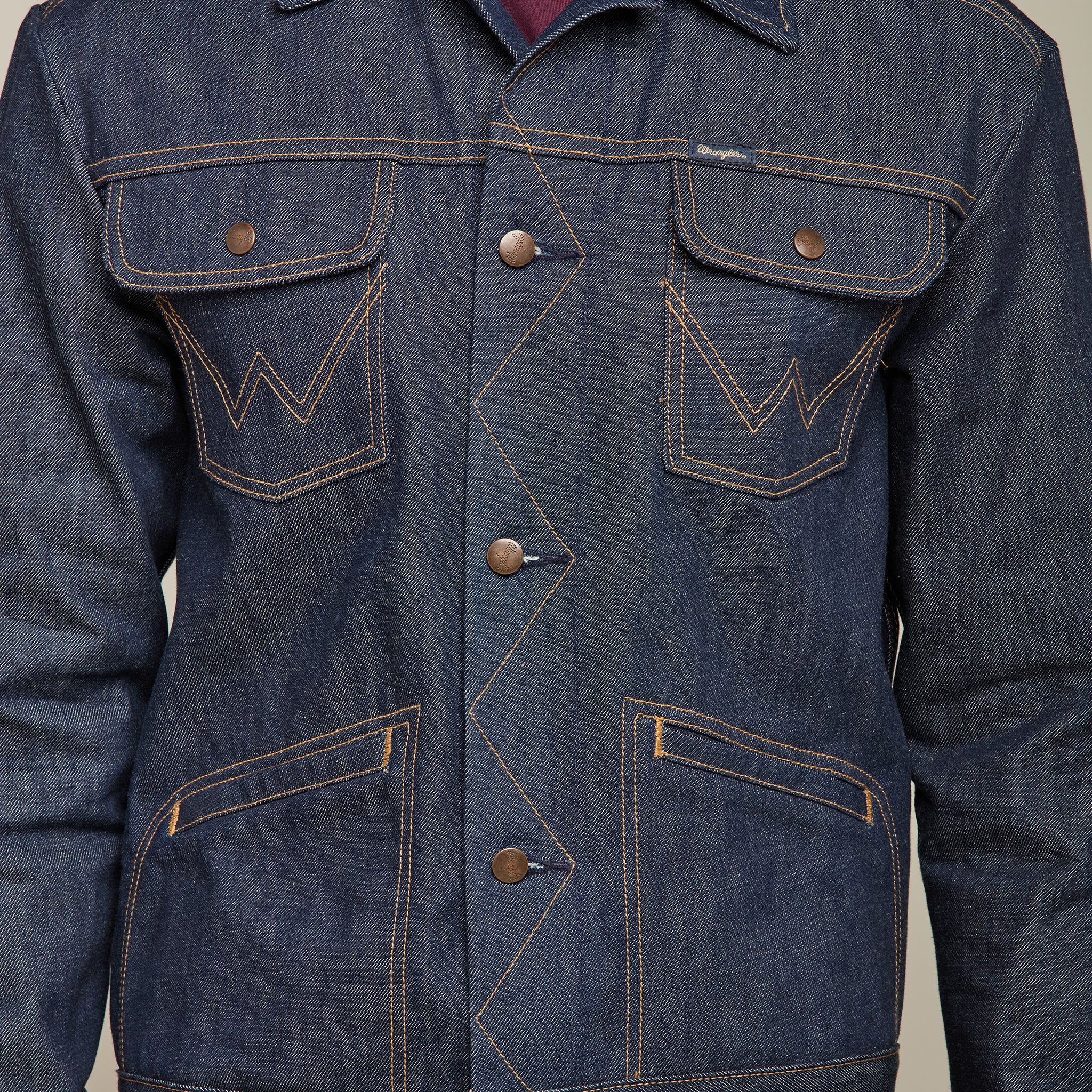 Wrangler x Lucchese Men's Denim Jacket :: Dark Wash Denim